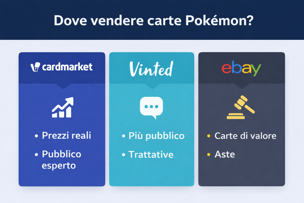 Dove vendere carte Pokémon in Italia