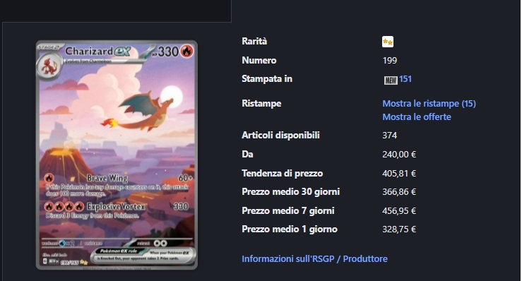 Come leggere i prezzi su Cardmarket