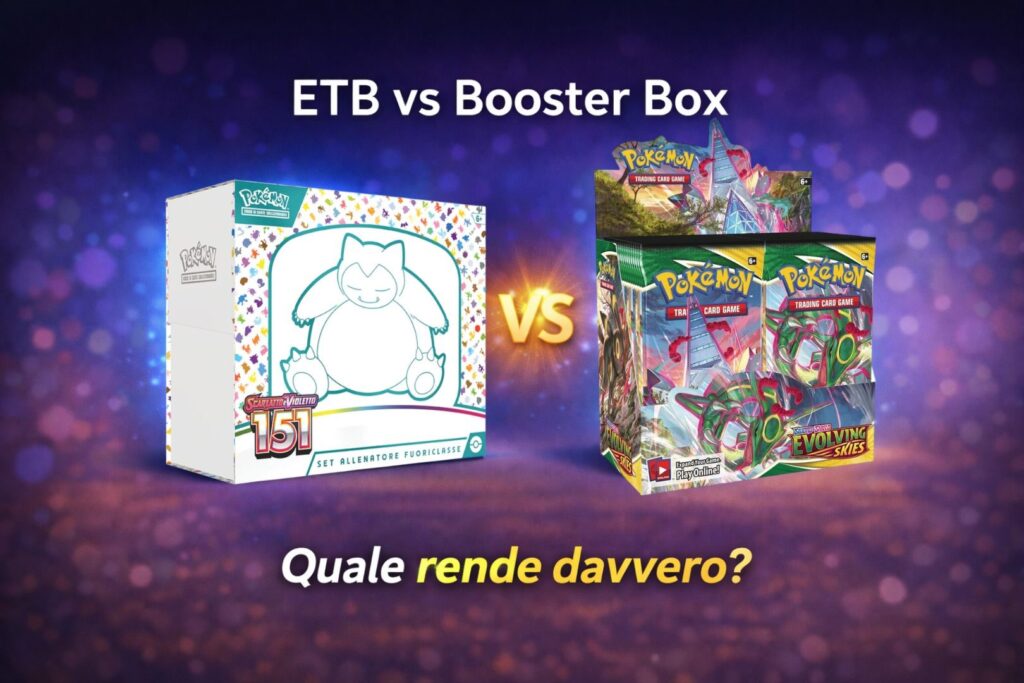 ETB vs Booster Box come investimento confronto pokemon quale rende di più