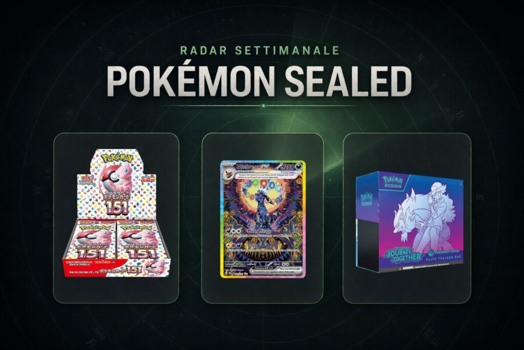 radar mercato Pokémon sealed Arpile 2026 cosa sale cosa scende