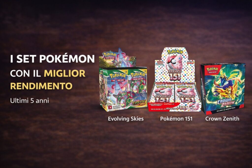 set pokémon con il miglior rendimento degli ultimi 5 anni evolving skies 151 crown zenith