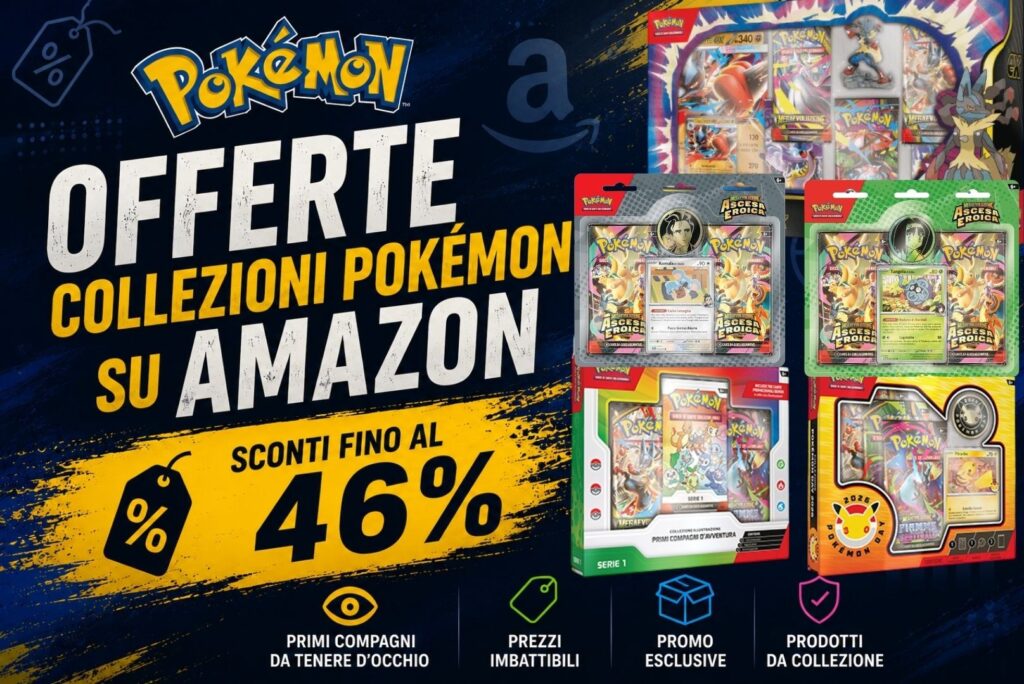 Offerte collezioni Pokémon su Amazon