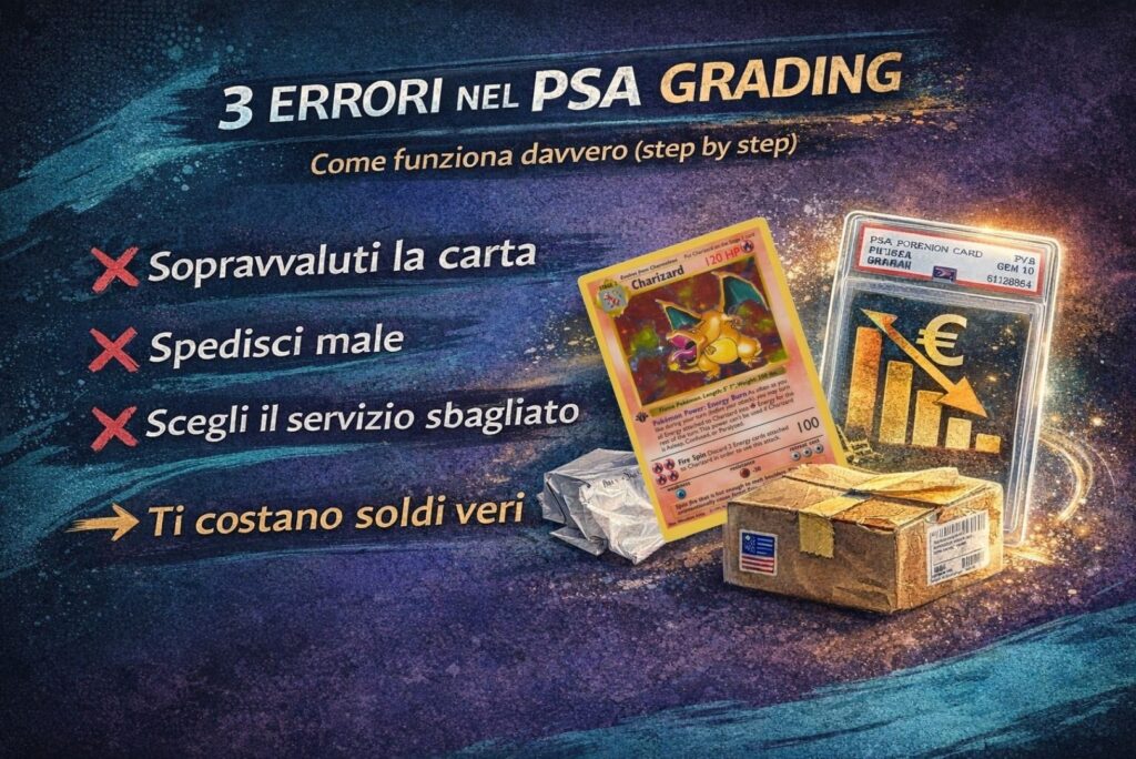 Come gradare una carta con PSA dall'Italia: ERRORIO COMUNI