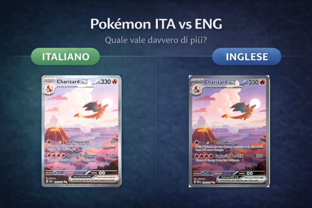 Pokémon italiano vs inglese confronto