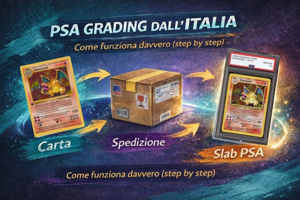 Come gradare una carta con PSA dall'Italia