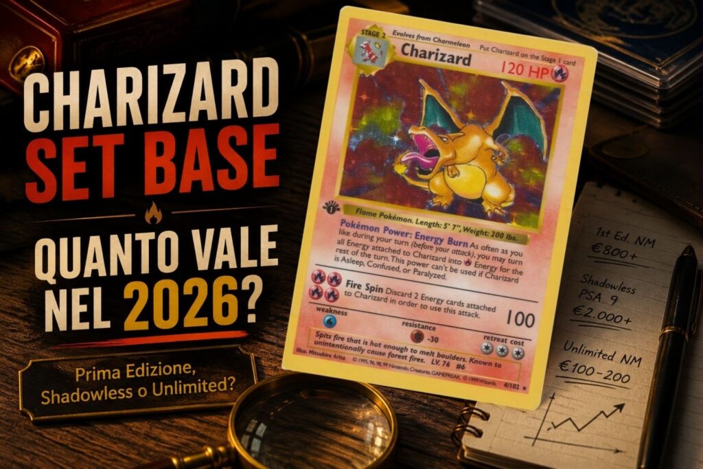 Charizard Set Base: quanto vale nel 2026