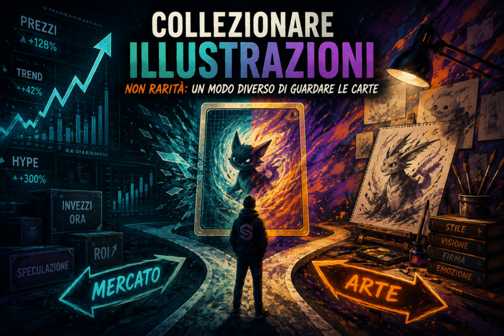 Collezionare illustrazioni Pokémon scegliendo l'arte e gli illustratori invece della rarità e del mercato