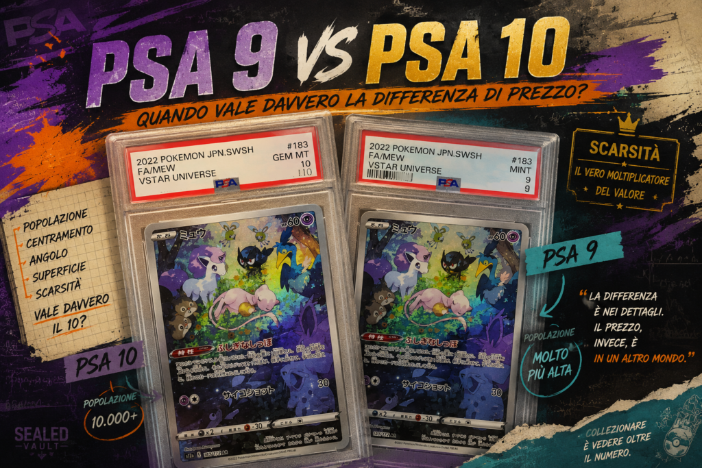 PSA 9 o PSA 10: quando vale davvero la differenza di prezzo