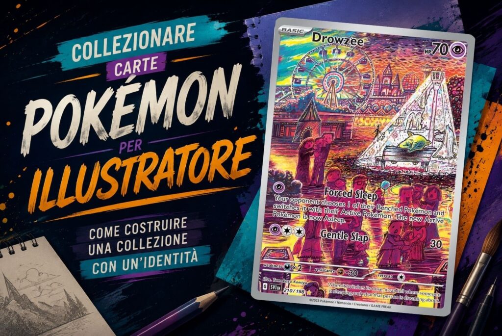 Collezionare carte Pokémon per illustratore