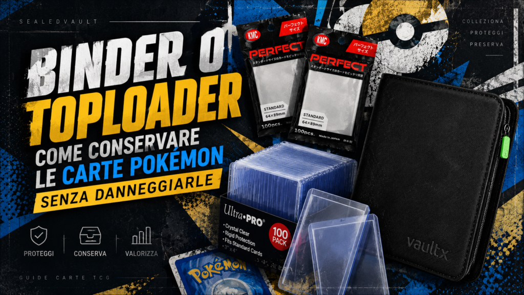 Binder, sleeve e toploader per conservare le carte Pokémon