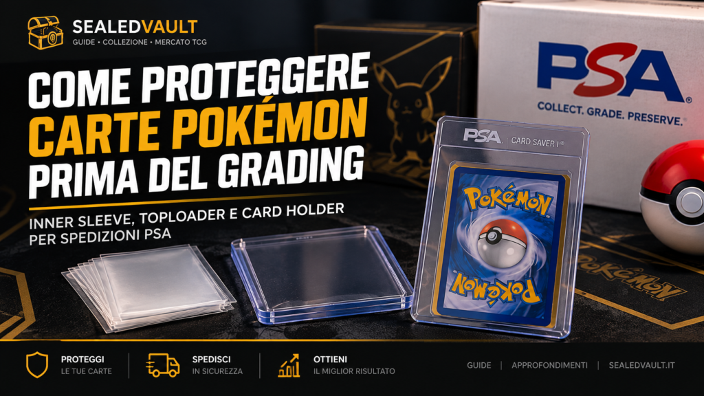 Come proteggere carte Pokémon prima del grading