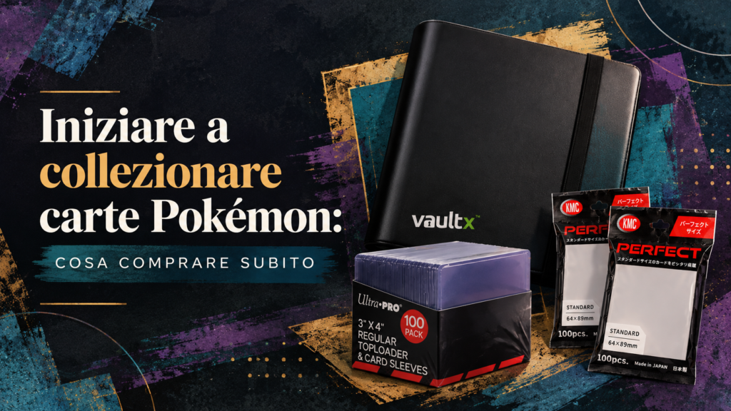 I tre accessori indispensabili per iniziare a collezionare carte Pokémon senza spendere troppo e proteggendo subito la collezione.